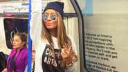 Imagem   Rafaella Santos pega metrô para ir à faculdade em Londres e é criticada