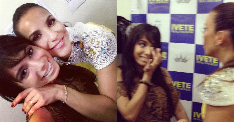 Imagem Salvador Fest: Anitta se emociona no camarim de Ivete