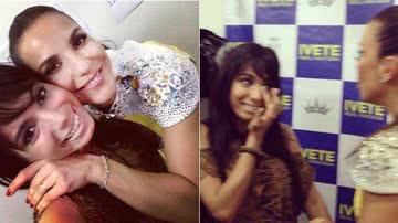 Imagem Salvador Fest: Anitta se emociona no camarim de Ivete