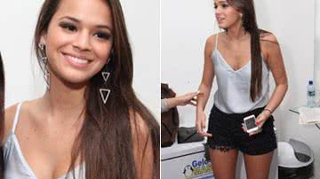 Imagem Sem Neymar, Bruna Marquezine vai de shortinho à show