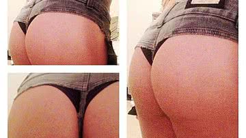 Imagem  Ex-BBB Serginho posta foto do bumbum usando fio dental 
