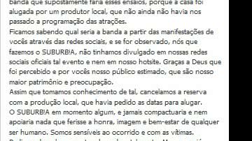 Imagem Apresentação da New Hit é cancelada em casa de show de Aracaju