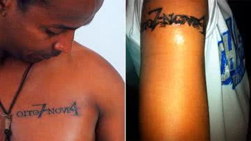 Imagem Fãs tatuam nome da banda Oito7Nove4