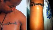 Imagem Fãs tatuam nome da banda Oito7Nove4