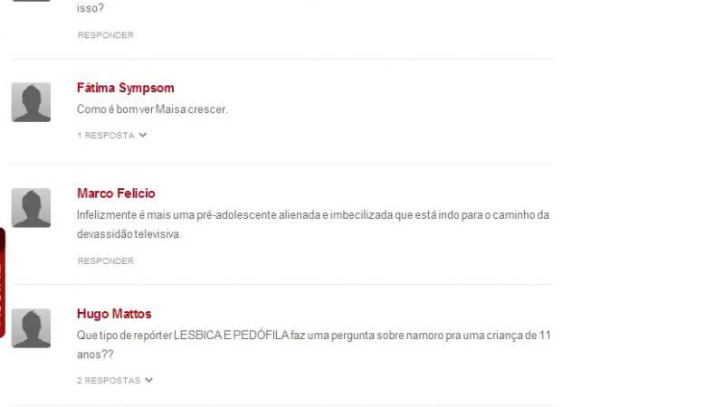 Imagem Maisa choca com declarações e internautas questionam revista