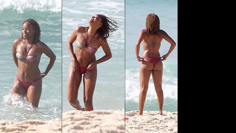 Imagem Periguete tímida: Roberta Rodrigues fica sem graça com cantadas