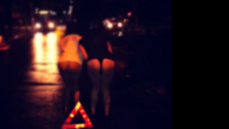 Imagem Ex-BBB Serginho fura o pneu e... Tira fotos picantes