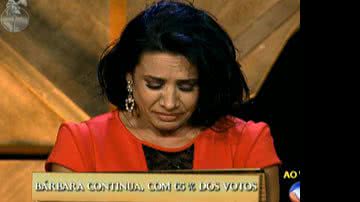 Imagem Scheila é eliminada da "Fazenda" e toma conhecimento de traição