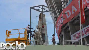Imagem Fonte Nova recebe escultura em homenagem aos operários da Arena 