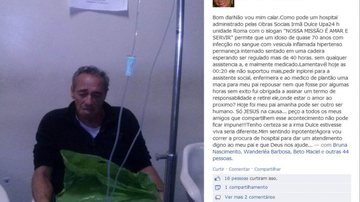 Imagem Idoso de 70 anos sofre em corredor de hospital em Salvador