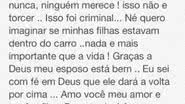 Imagem Mulher de Maxi Biancucchi repudia agressão de torcedores ao jogador