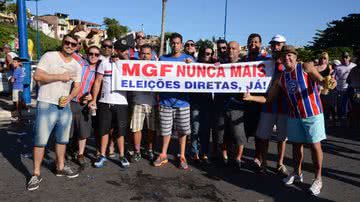Imagem Antes do Ba-Vi, tricolores pedem: "MGF nunca mais"
