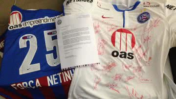 Imagem Netinho recebe homenagem de Manno Goes no dia de seu aniversário
