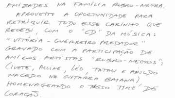 Imagem Durval Lelys escreve carta de agradecimento à Alexi Portela