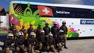 Imagem Seleção da Suíça chega em Porto Seguro escoltada pelo Esquadrão Águia