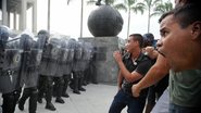 Imagem Copa: Exército simula operação no Maracanã