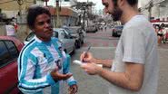 Imagem Com camisa da Argentina, baiano disse que nunca torceu pelo Brasil