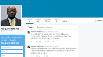 Imagem Joaquim Barbosa critica Felipão no Twitter e sugere time ideal contra Alemanha