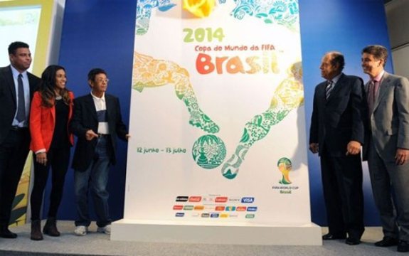 Imagem Divulgado pôster oficial da Copa de 2014 
