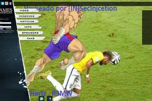 Imagem Site de James Rodríguez é invadido por hackers, que põem imagem de Neymar