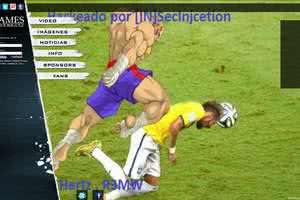Imagem Site de James Rodríguez é invadido por hackers, que põem imagem de Neymar