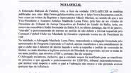 Imagem Vice da FBF esclarece opinião sobre liminar do caso 'mala preta'