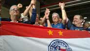 Imagem Com hino do Bahia ecoando na Arena, Wagner e candidatos comemoram dia histórico