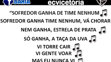 Imagem Torcida do Bahia canta hit do Carnaval para o rival