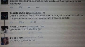 Imagem Ávine desmente assessoria do Bahia após ataque ao Galáticos Online
