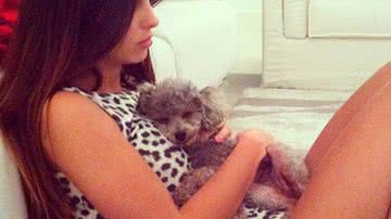 Imagem Sthefany Brito apresenta seu “filho” na rede social