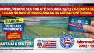 Imagem Bahia: torcedor que comprar TOB até segunda (25) terá acesso ao BaVi