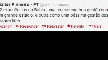 Imagem Morde e assopra: senador vira agente de futebol e traz zagueiro para o Bahia
