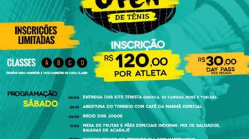 Imagem Circuito gourmet de tênis retorna à Salvador em novembro