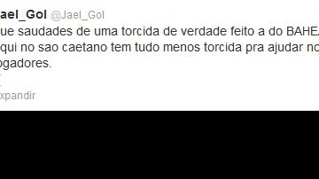 Imagem Jael faz juras de amor à torcida do Bahia em desabafo no Twitter