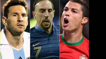 Imagem Cristiano Ronaldo, Ribery e Messi são os candidatos à Bola de Ouro 2014