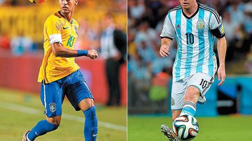 Imagem Brasil e Argentina se enfrentam em duelo número 100
