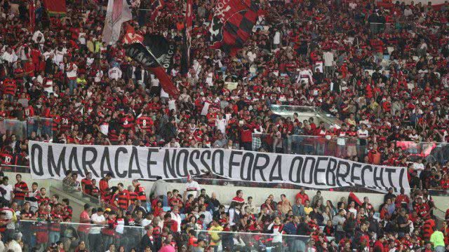 Imagem Torcedores do Flamengo querem a Odebrecht fora do Maracanã