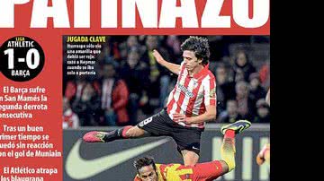 Imagem Imprensa espanhola detona a má atuação do 'patinador' Neymar