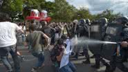 Imagem Polícia prende oito pessoas em protesto no Estádio Mané Garrincha