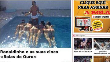 Imagem Foto de Ronaldinho com mulheres na piscina repercute internacionalmente
