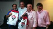 Imagem Alexi Portela Jr. e Falcão participam de café da manhã na Record Bahia