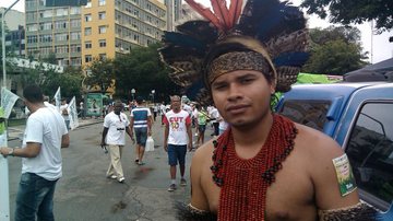 Imagem Grito dos Excluídos: índio Pataxó prevê mais conflitos no Extremo Sul