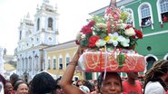 Imagem Fiéis homenageiam Santa Bárbara com festa no Pelourinho