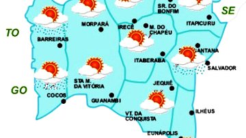 Imagem Calor e pouca chuva predominam na Bahia neste final de semana