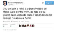 Imagem Geddel: Raiva de Mano Góes deve ser porque gosto da música de Tuca Fernandes