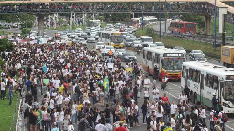 Imagem Cidades do interior também entram na rota das manifestações
