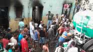 Imagem Itapetinga: casa pega fogo e carro pipa chega sem água