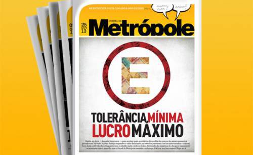 Imagem Jornal da Metrópole traz matéria sobre aumento nos estacionamentos
