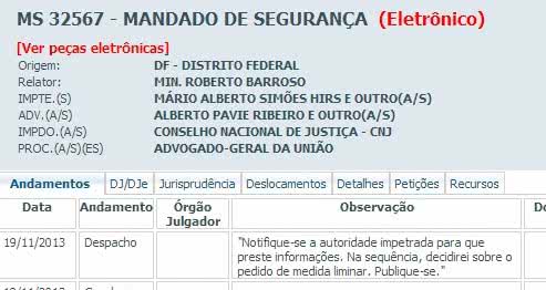 Imagem TJ-BA: Supremo não aprecia liminar. Hirs e Telma Brito continuam afastados