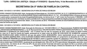Imagem Chimbinha terá de pagar R$ 144 mil à filha fora do casamento
